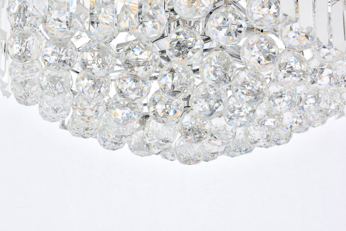 Corona 9 light Chrome Chandelier Clear Royal Cut Crystal