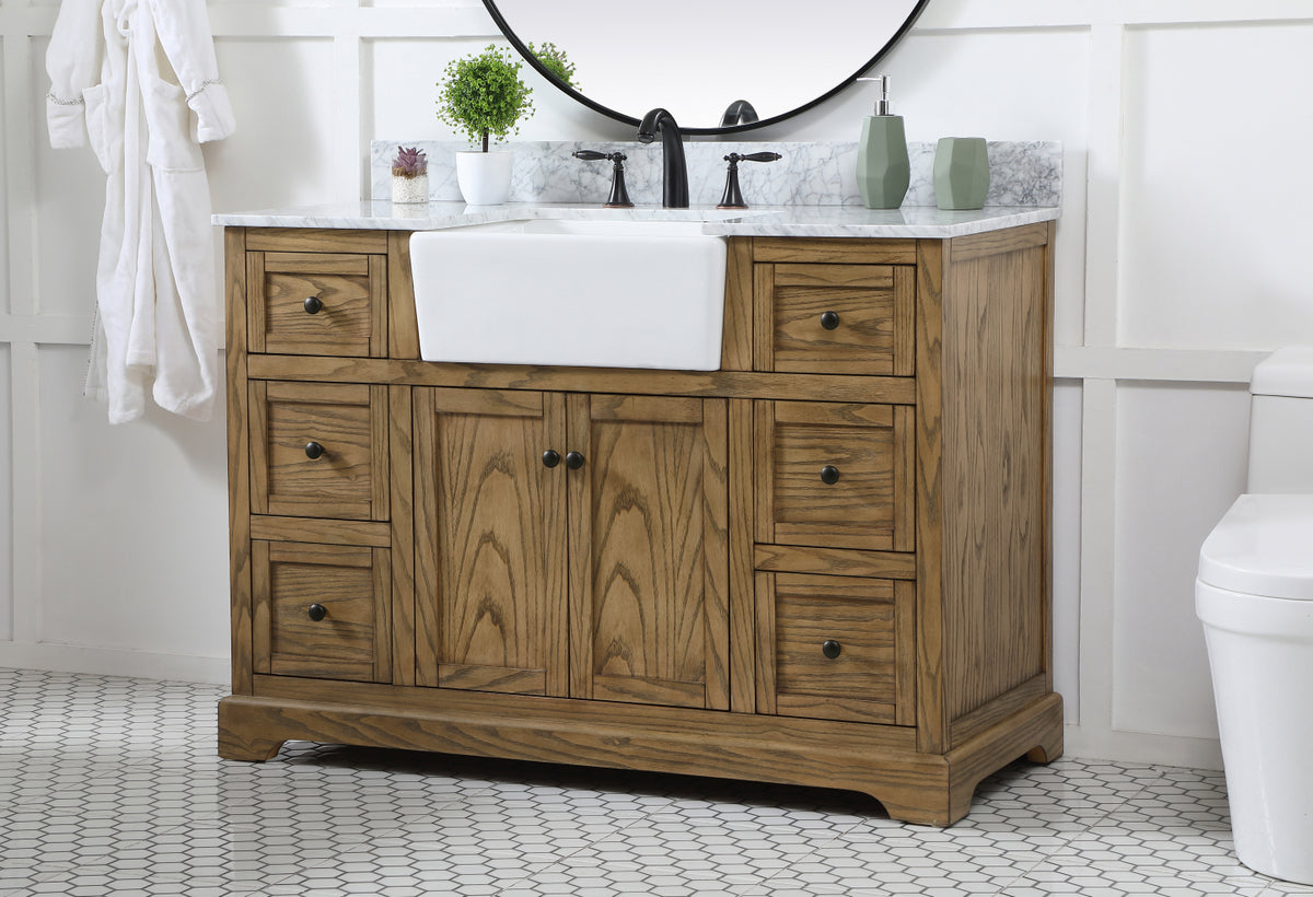 48 inch Single bathroom vanity in driftwood
