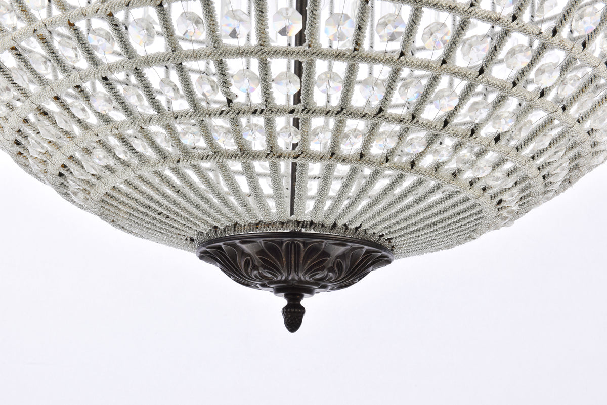 Olivia 8 light Dark Bronze Chandelier Clear Royal Cut Crystal