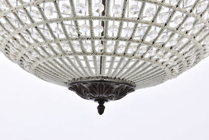 Olivia 8 light Dark Bronze Chandelier Clear Royal Cut Crystal