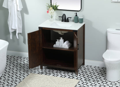 30 inch Single bathroom vanity in expresso
