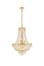 Century 12 light Gold Chandelier Clear Royal Cut Crystal