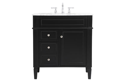 32 inch Single bathroom vanity in Black