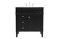 32 inch Single bathroom vanity in Black