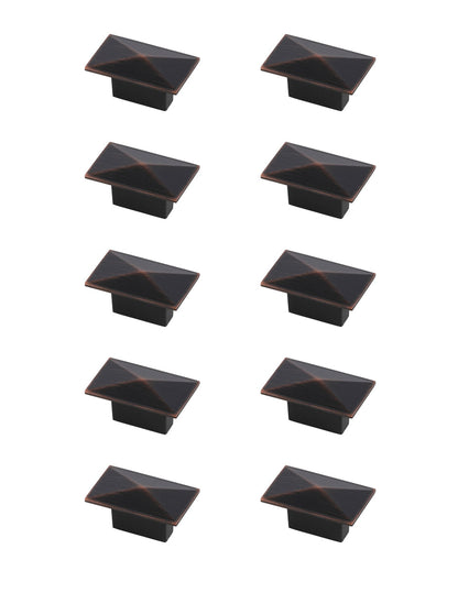 Perry 2" Oil-rubbed Bronze Rectangle Knob Multipack (Set of 10)