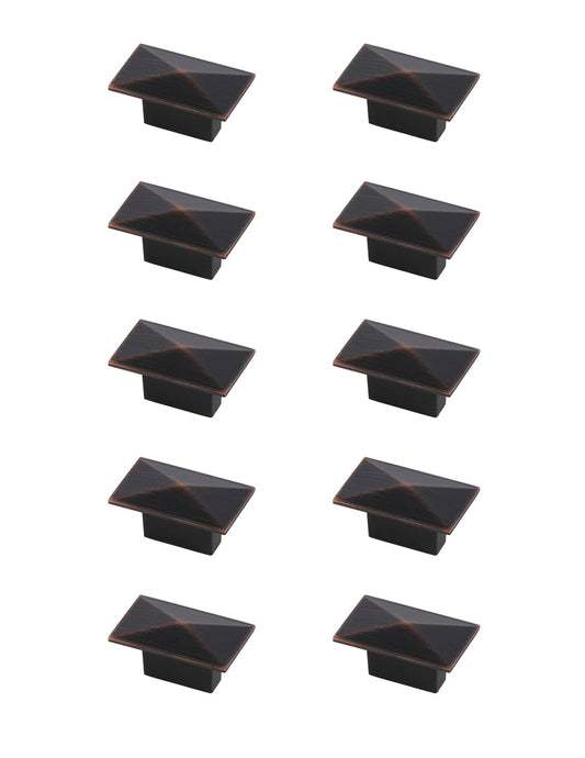 Perry 2" Oil-rubbed Bronze Rectangle Knob Multipack (Set of 10)