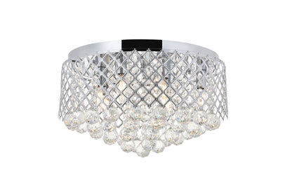 Tully 6 light Chrome Flush Mount