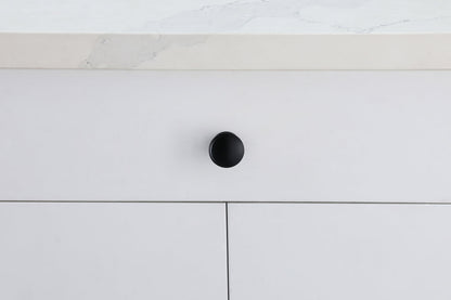 Kaid 1.2" Diameter Matte Black Mushroom Knob Multipack (Set of 10)