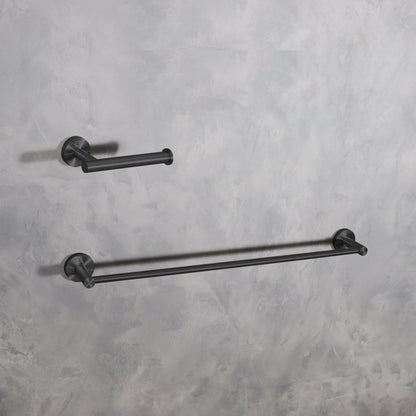 Alma 2-Piece Bathroom Hardware Set in Matte Black