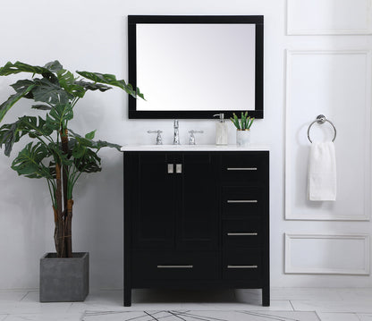 32 inch Single Bathroom Vanity in Black