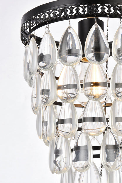 Reese 9 inch pendant in black