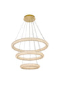Bowen 32 inch Adjustable LED Chandelier in Satin Gold