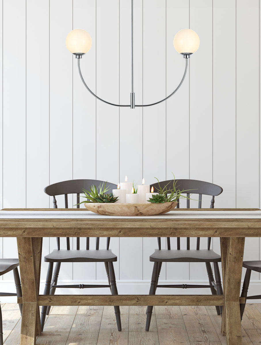 Nyomi 36 inch chandelier in Chrome