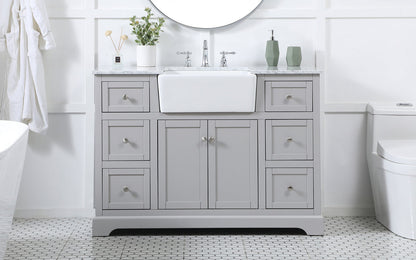 48 inch Single bathroom vanity in grey