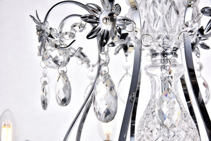 Voltaire Collection Chandelier D26 H25 Lt:8 Chrome Finish