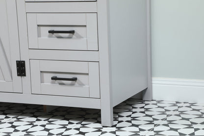 42 inch Single bathroom vanity in grey