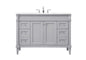 48 inch Single bathroom vanity in grey