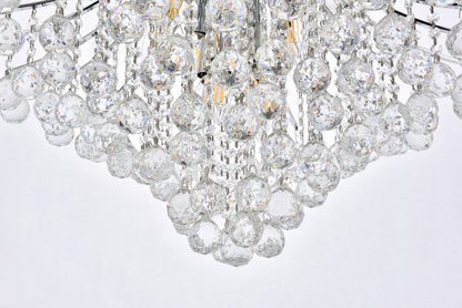 Toureg 15 light Chrome Chandelier Clear Royal Cut Crystal