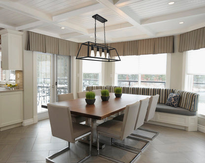 Resolute 4 light black Pendant