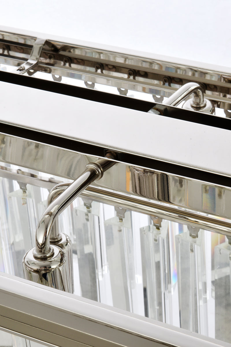 Sydney 12 light polished nickel Chandelier Clear Royal Cut Crystal