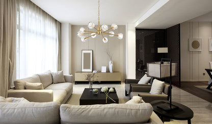 Graham 10 Light Pendant in Gold