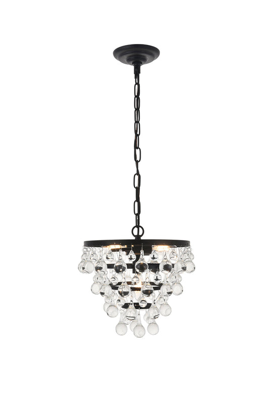 Kora 3 light Black Pendant