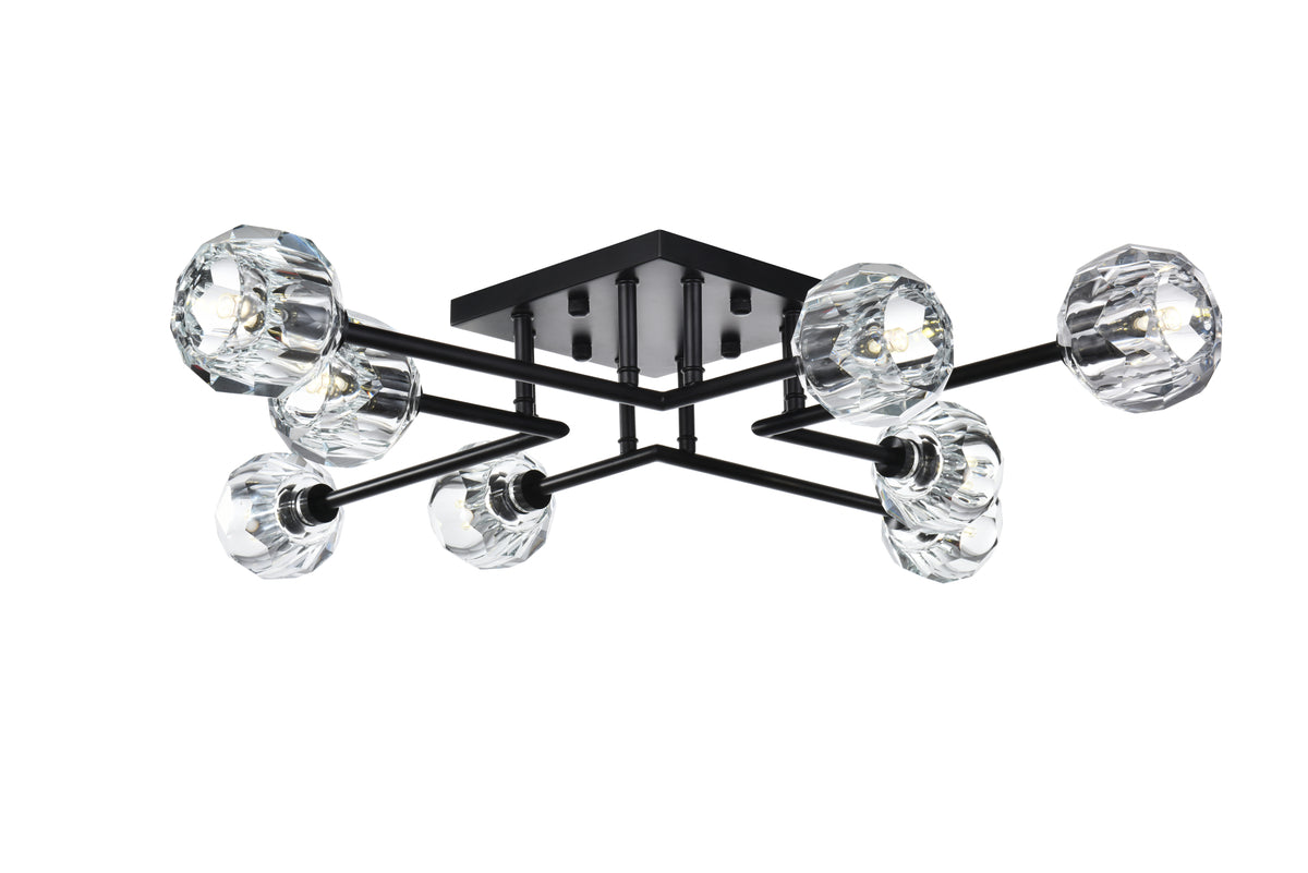 Eren 31 inch Flush Mount in Black