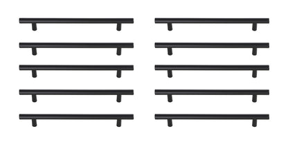 Quinn 7-9/16" Center to Center Matte Black Bar Pull Multipack (set of 10)