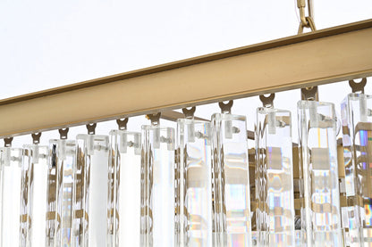 Sydney 34 inch square crystal chandelier in satin gold