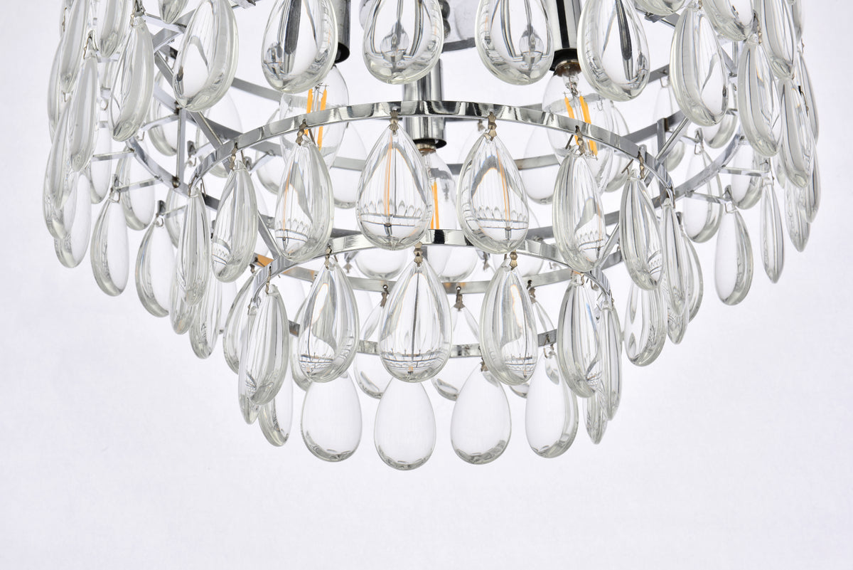 Mila 16 inch flush mount in chrome