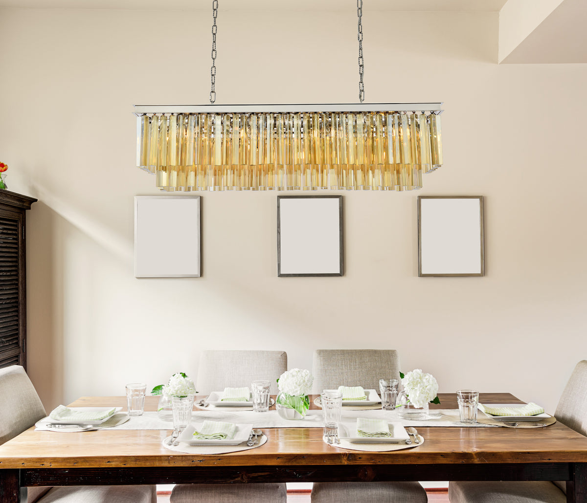 Sydney 12 light polished nickel Chandelier Golden Teak (Smoky) Royal Cut Crystal