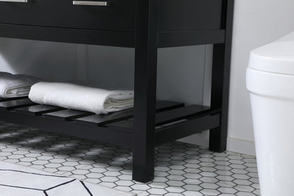60 inch double bathroom vanity in black