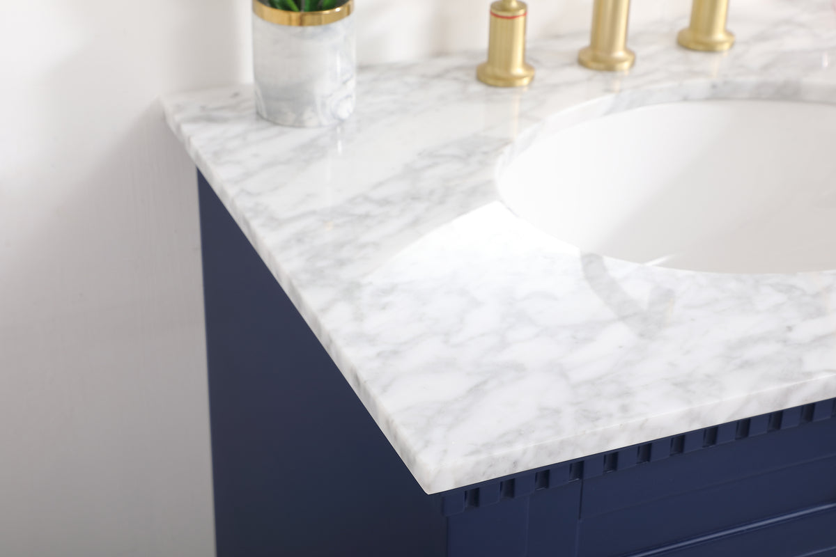 30 inch Single bathroom vanity in  Blue