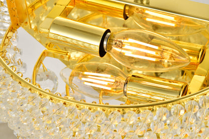 Primo 2 light Gold Wall Sconce Clear Royal Cut Crystal