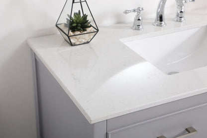 42 inch Single bathroom vanity in gray