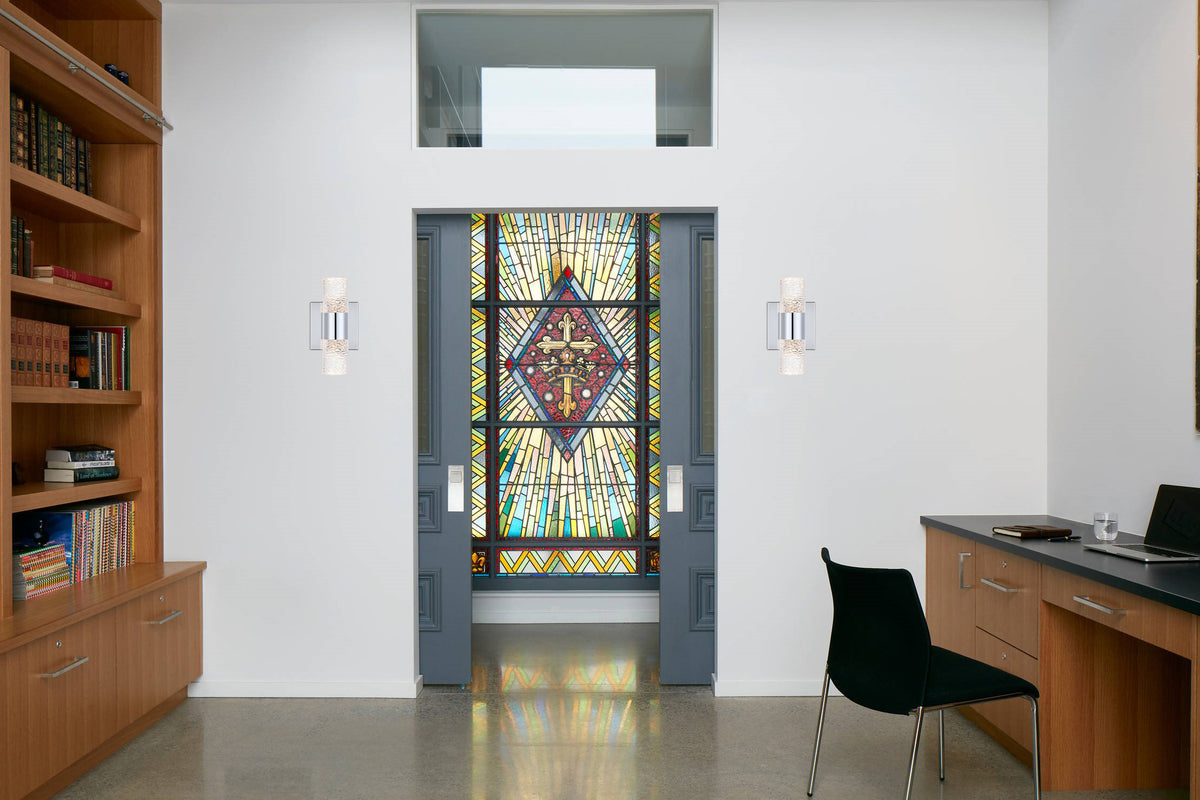 Vega 2 light Chrome LED Wall Sconce