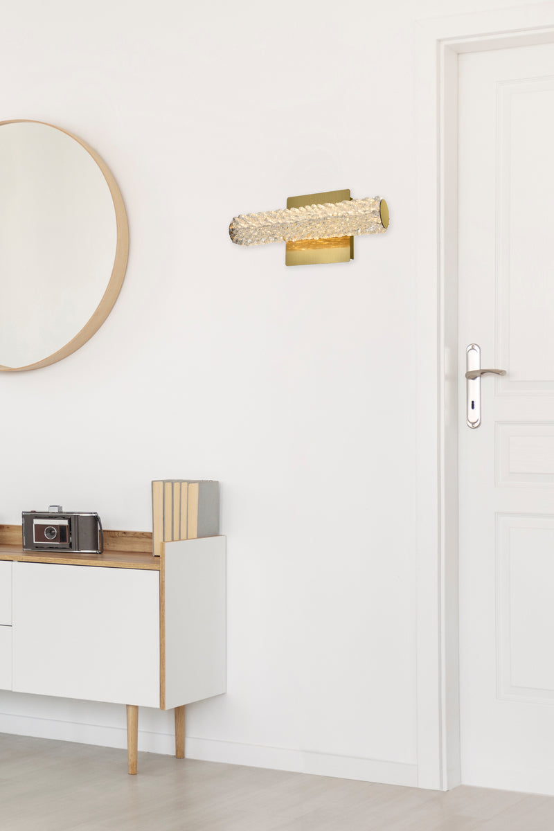 Bowen 12 inch Adjustable LED Wall Sconce in Satin Gold