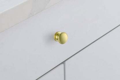 Kaid 1.2" Diameter Brushed Gold Mushroom Knob Multipack (Set of 10)