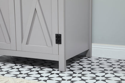 30 inch Single bathroom vanity in grey with backsplash