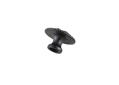 Corio 0.9" Diameter Matte Black Mushroom Knob Multipack (Set of 10)