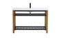 48 inch Single Bathroom Metal Vanity in Golden Black