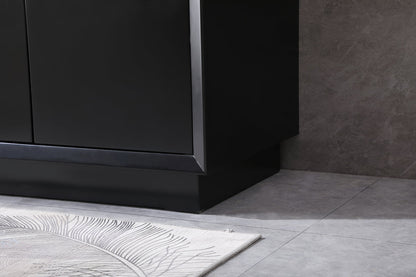 36 Inch SIngle Bathroom Vanity In Black