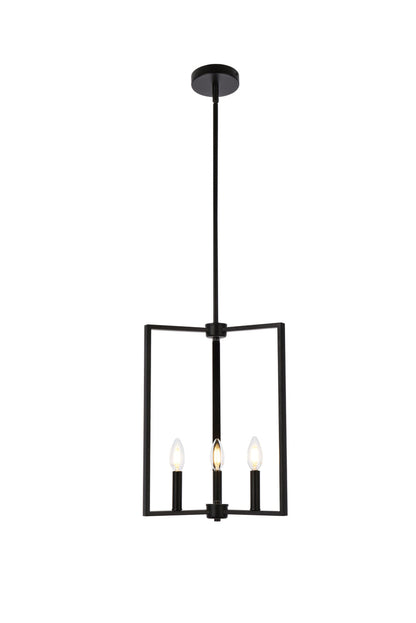 Vino 3 lights pendant in black