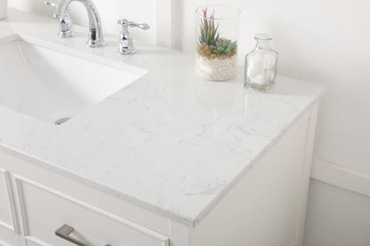 48 inch Single bathroom vanity in white