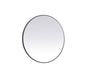 Pier 48 inch LED mirror with adjustable color temperature 3000K/4200K/6400K in black