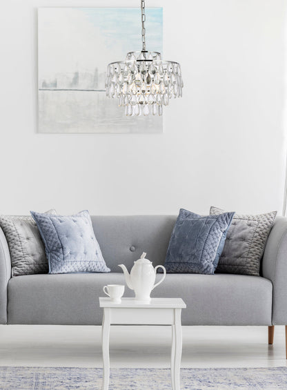 Mila 16 inch pendant in chrome