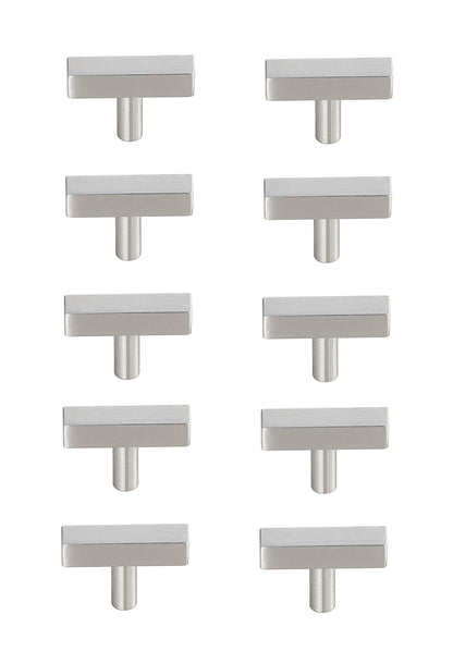 Dior Brushed Nickel T Bar Pull Multipack (set of 10)