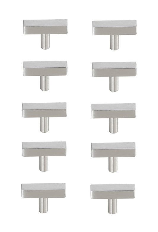Dior Brushed Nickel T Bar Pull Multipack (set of 10)