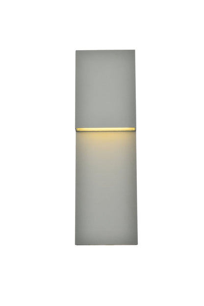 Raine Integrated LED wall sconce in silver