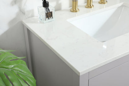30 inch Single bathroom vanity in grey